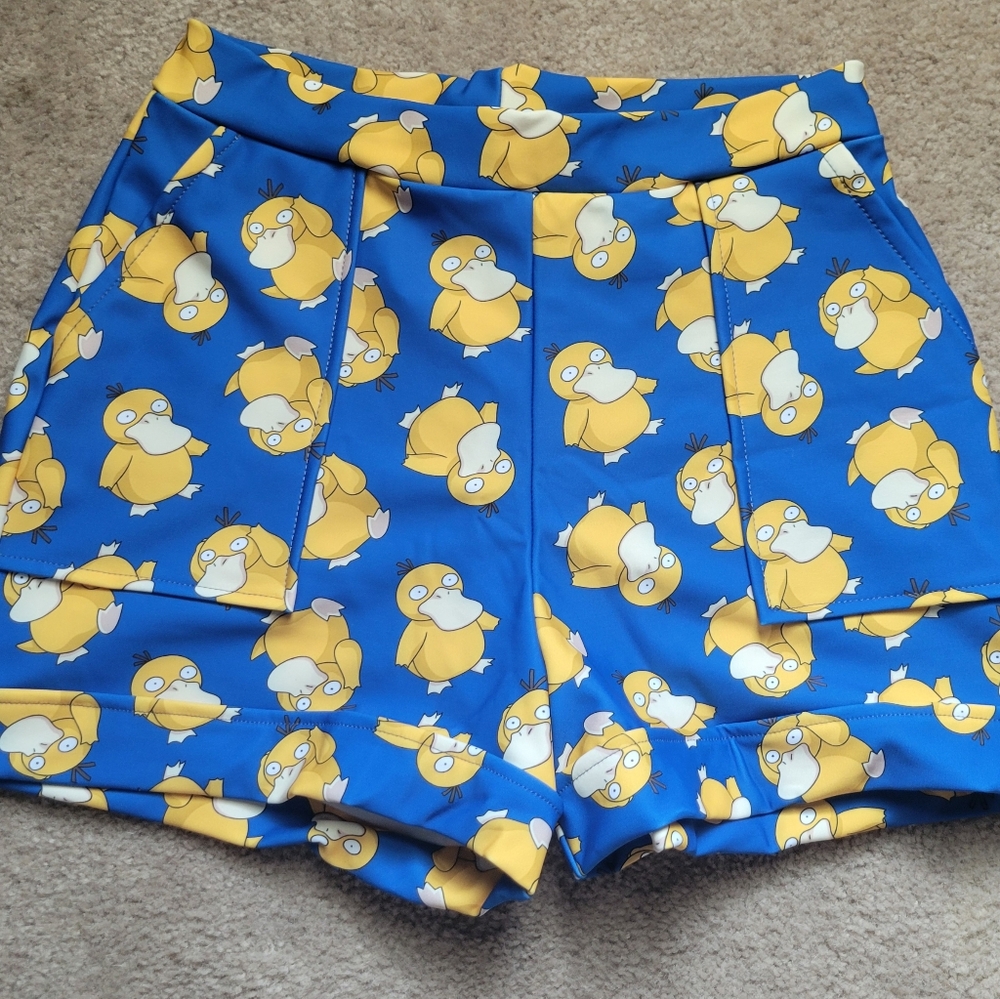 Blackmilk Psyduck cuffed shorts